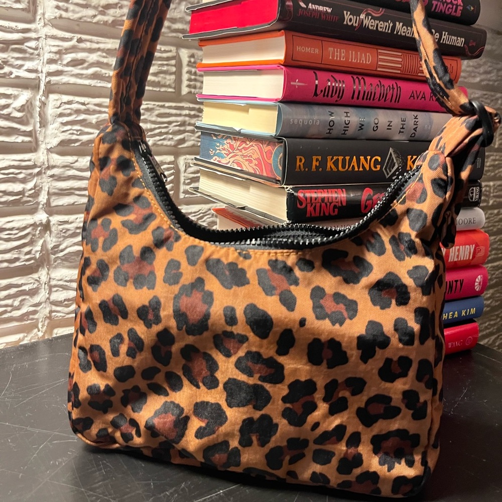 Baggu LEOPARD Mini Nylon Shoulder Bag